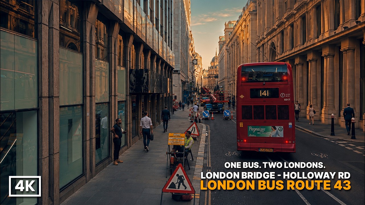 Leaving London Bridge&hellip; Watch the City Completely Change 🚌👀 | Bus 43 (4k HDR)