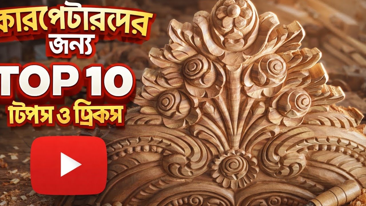 অসাধারণ কাঠের নকশা কাজ | Handmade Wood Carving Art
