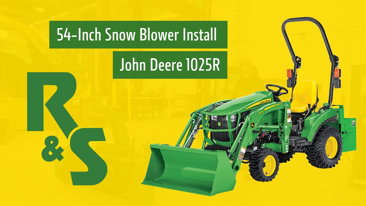 How to Install a 54-Inch Snow Blower on a John Deere 1025R | Riesterer & Schnell