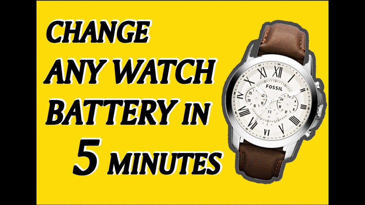 HOW TO EASILY CHANGE OR REPLACE WATCH BATTERY