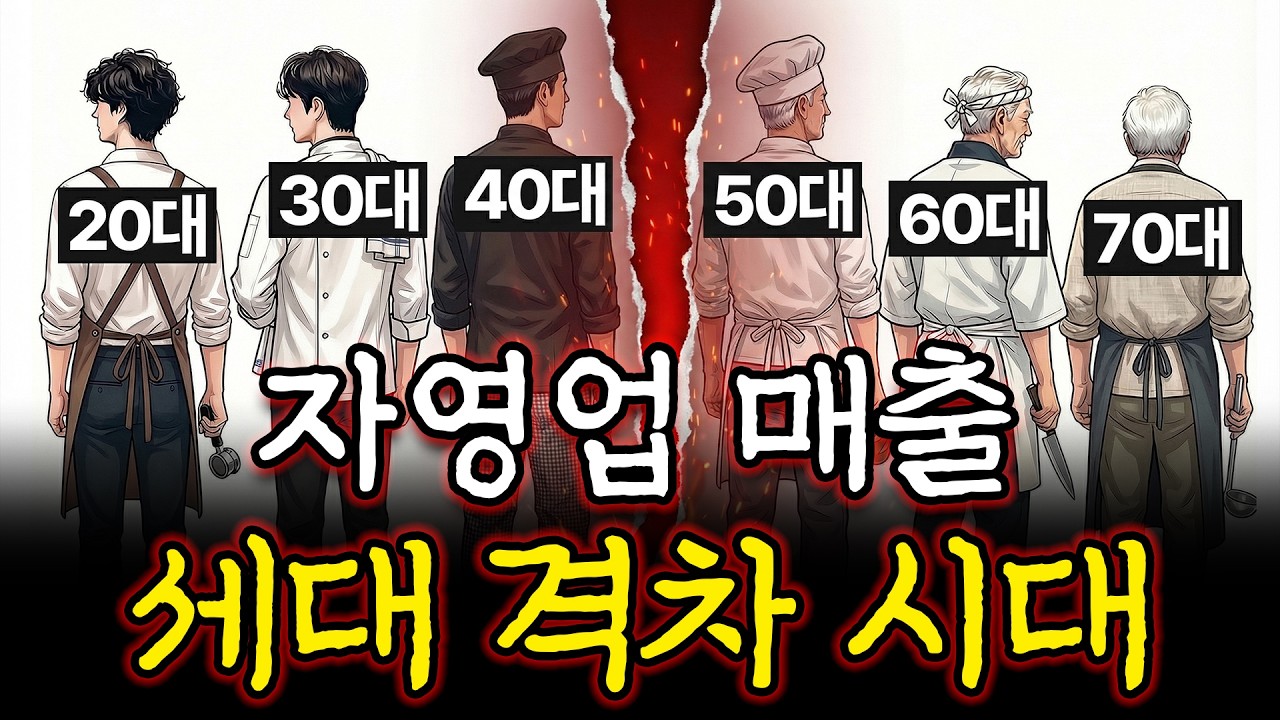 자영업 시장의 ‘노인과 바다’ 세대 격차가 매출을 가르는 이유ㅣ자영업자 이슈