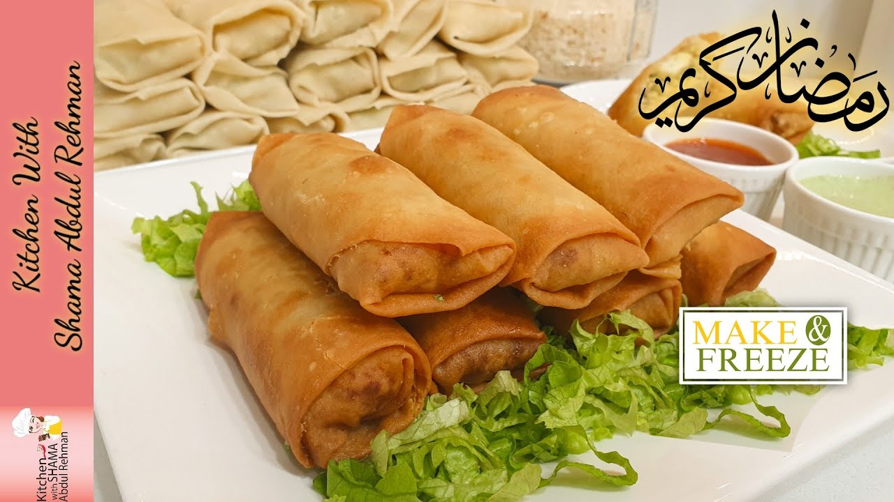 Весенние роллы с курицей и овощами | Лучше, чем пекарня | Рецепты для Рамадана: приготовьте и зам...