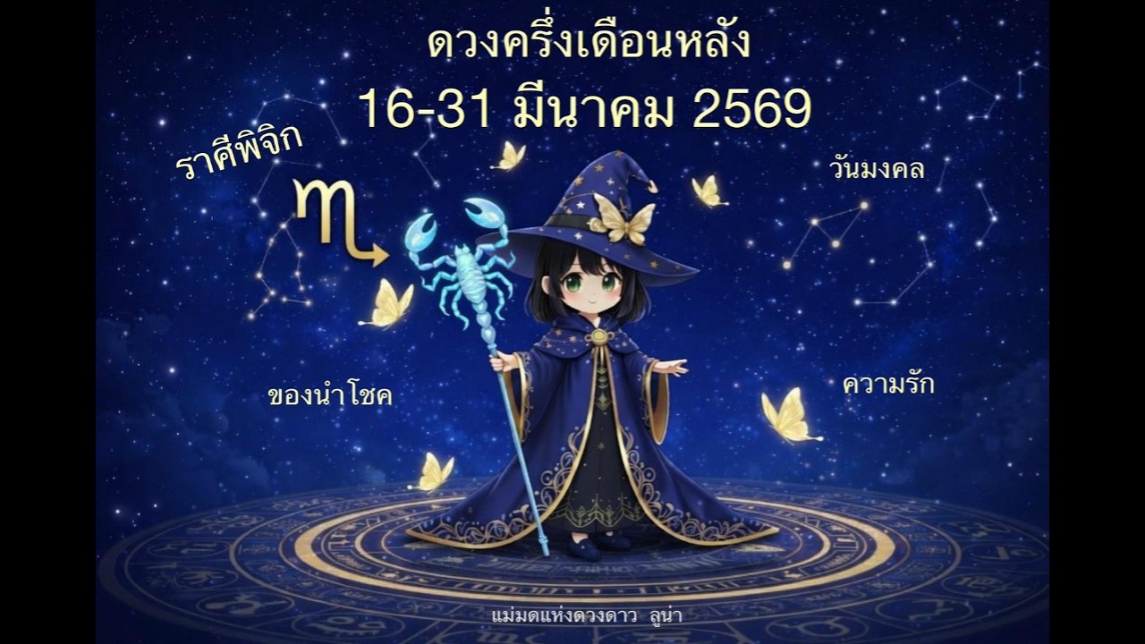 ดูดวง ราศีพิจิก 16-31 มีนาคม 2569　คำทำนายจากแม่มดแห่งดวงดาว