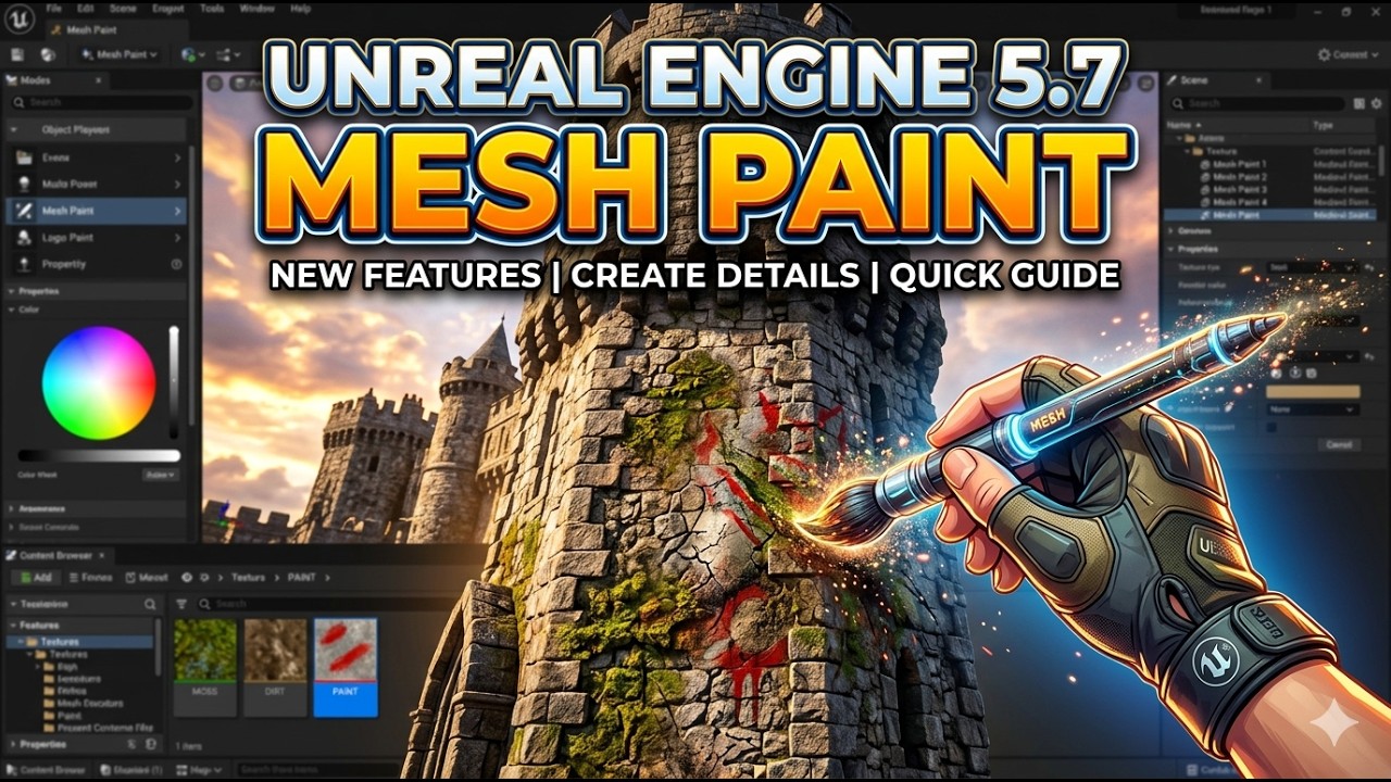 UE 5.7 Mesh Paint
