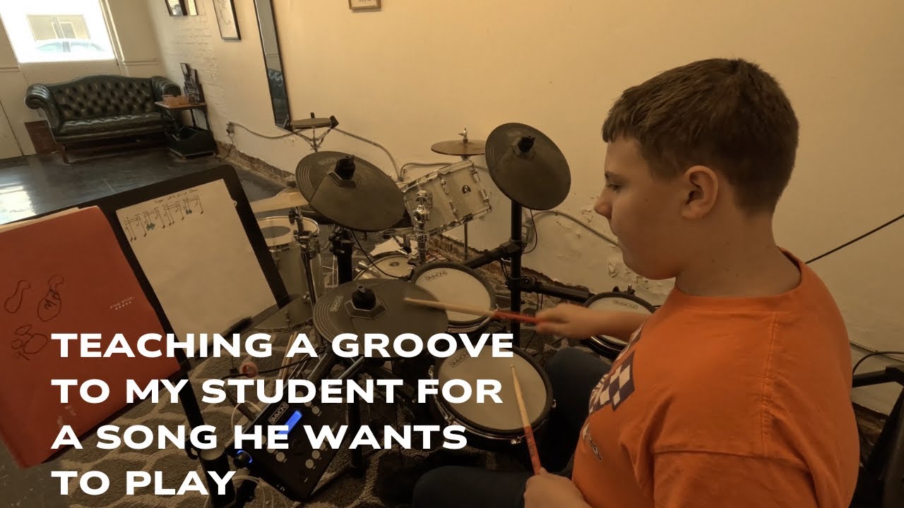 Teaching a groove to my student for a song he wants to play