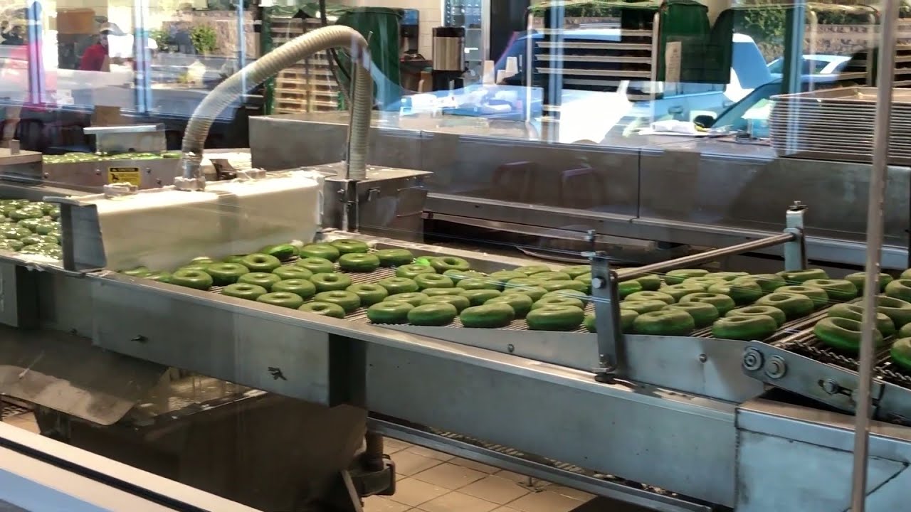 Krispy Kreme's st. Patrick's day Secret: see the Green Magic!
