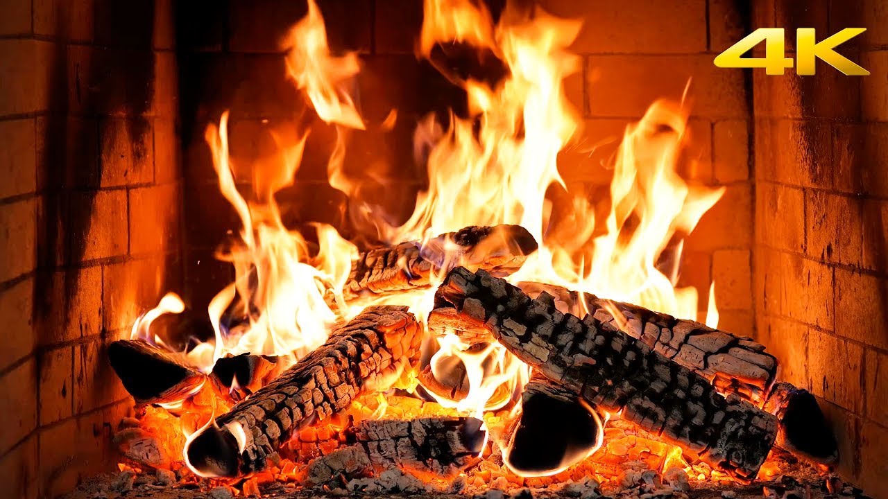 4K Fireplace 🔥 Cozy Fireside Ambiance | Soothing Sounds for Sleep