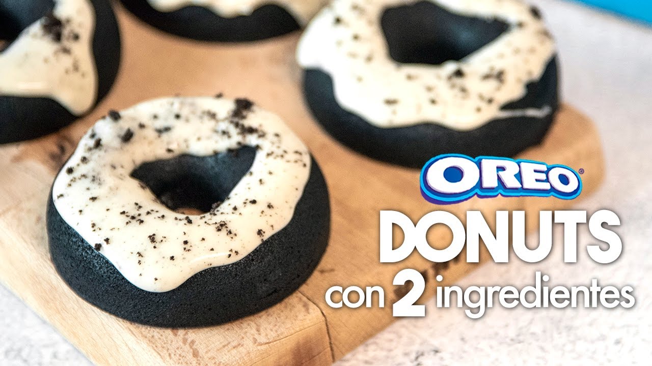 DONAS de OREO Sin Horno con 2 INGREDIENTES 💙 | Donuts en Microondas