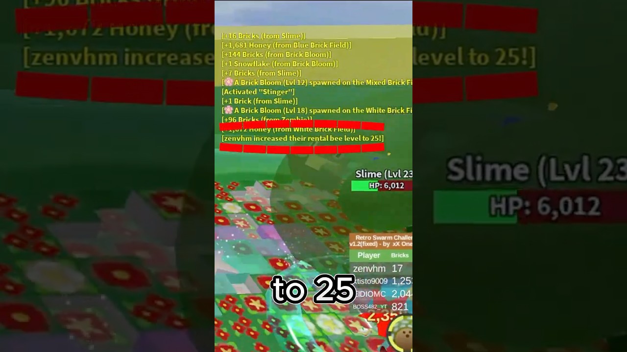 First level 25 Bee In Bee Swarm