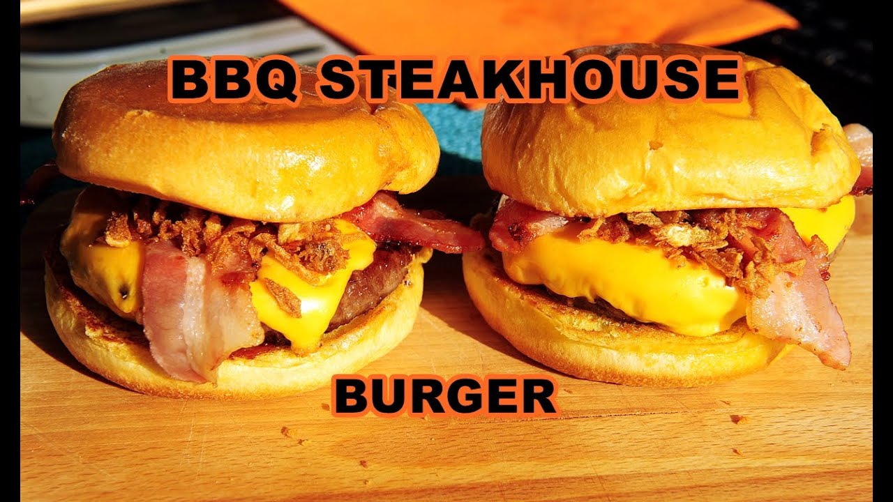 HOW TO MAKE BBQ STEAKHOUSE BURGER #burger #bacon