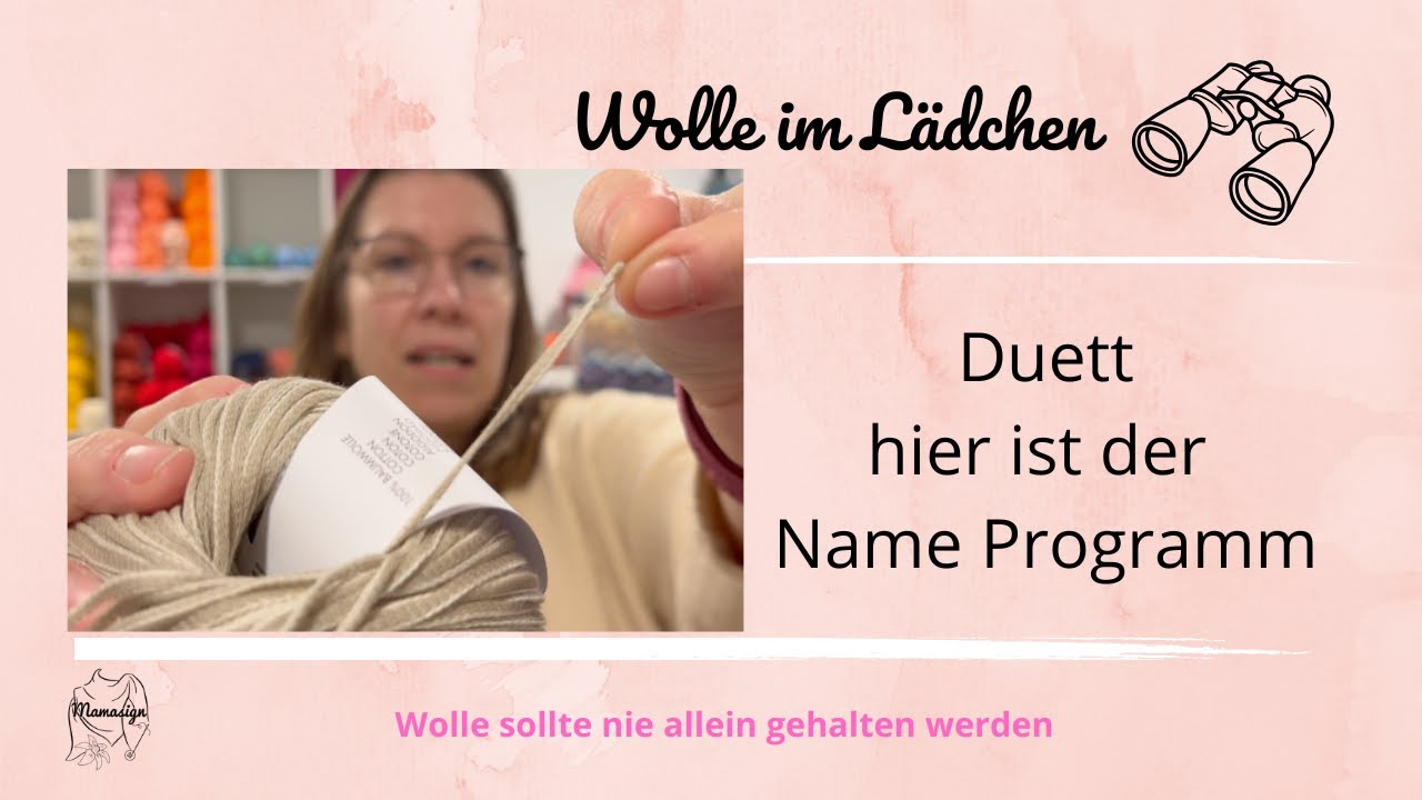 Duett - aus zwei Farben wird ein Strickerlebnis - ein zweifarbiges  Maschengarn für den Sommer