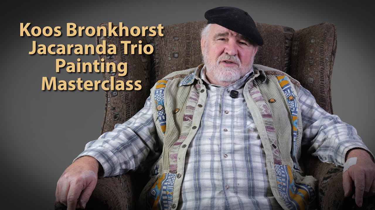 Koos Bronkhorst | Jacaranda trees Landscape | Painting masterclass