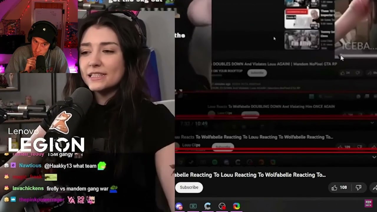 Louu Reacts To Wolfabelle Reacting To His 1v1 Challenge
