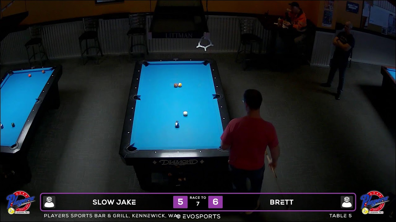SLOW JAKE vs BRETT - PLAYERS SPORTS BAR & GRILL - TABLE 5 | EvoSports