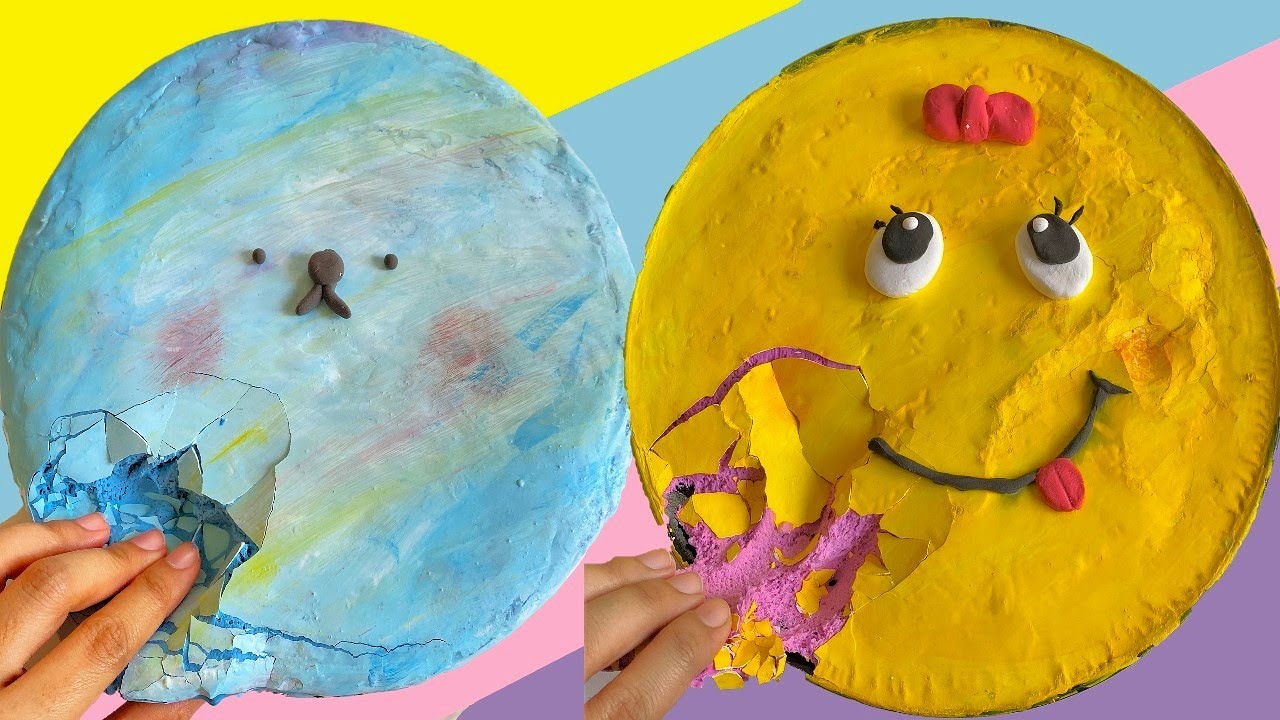 Plaster Clay Satisfying Slime Creative Video