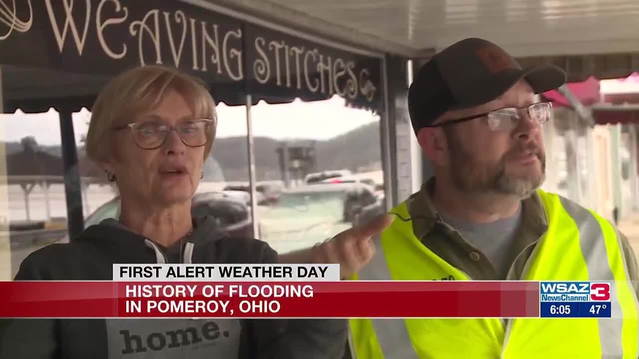 Looking at the history of flooding in Pomeroy, Ohio