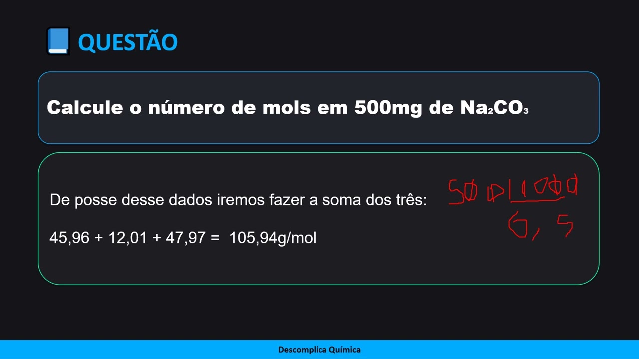 calculando mol