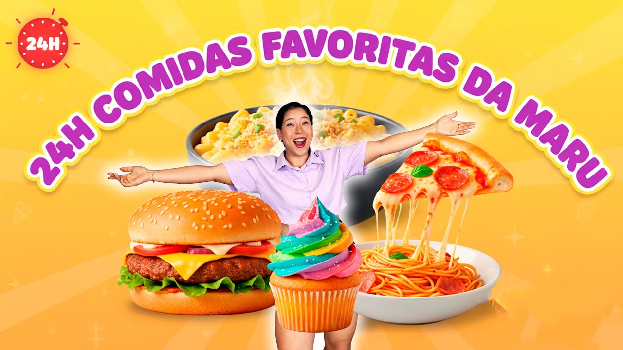 24 Horas Comidas Favoritas da Maru Tuzaki | Fam&iacute;lia Maromba
