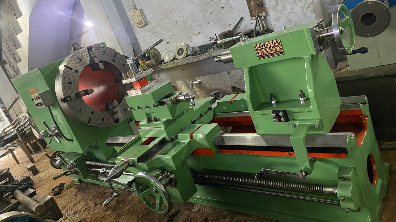 22” Spindle bore, 12ft heavy duty lathe machine 24”bed , 22” centre height, 36” Double Dogchuck