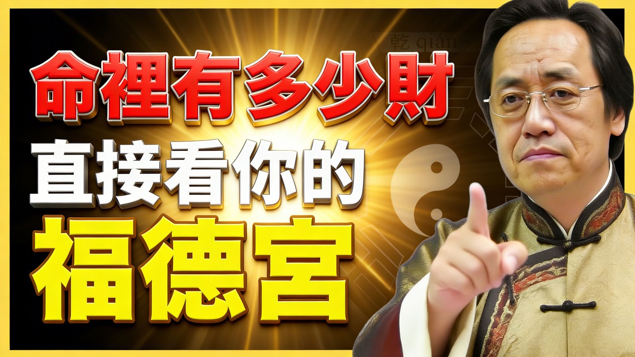 倪海廈：福德宮才是財富根基與守財關鍵，命裡的財一看就知道。#紫微鬥數  #命盤解析 #化忌 #星曜分析 #宮位影響 #命理 #性格分析 #倪海廈 #人生規劃 #星曜詳解 #命宮