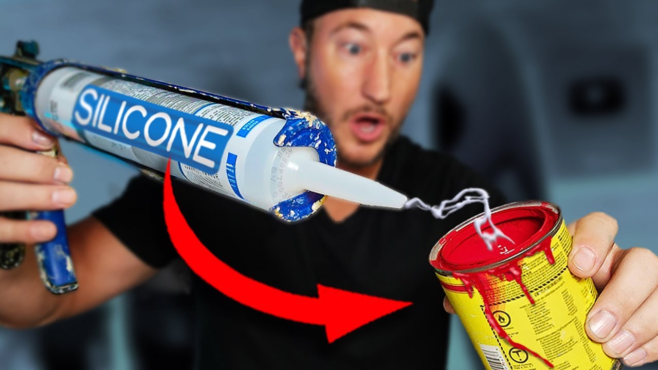 INSANE RESULTS Mixing Silicone and Paint Trick!