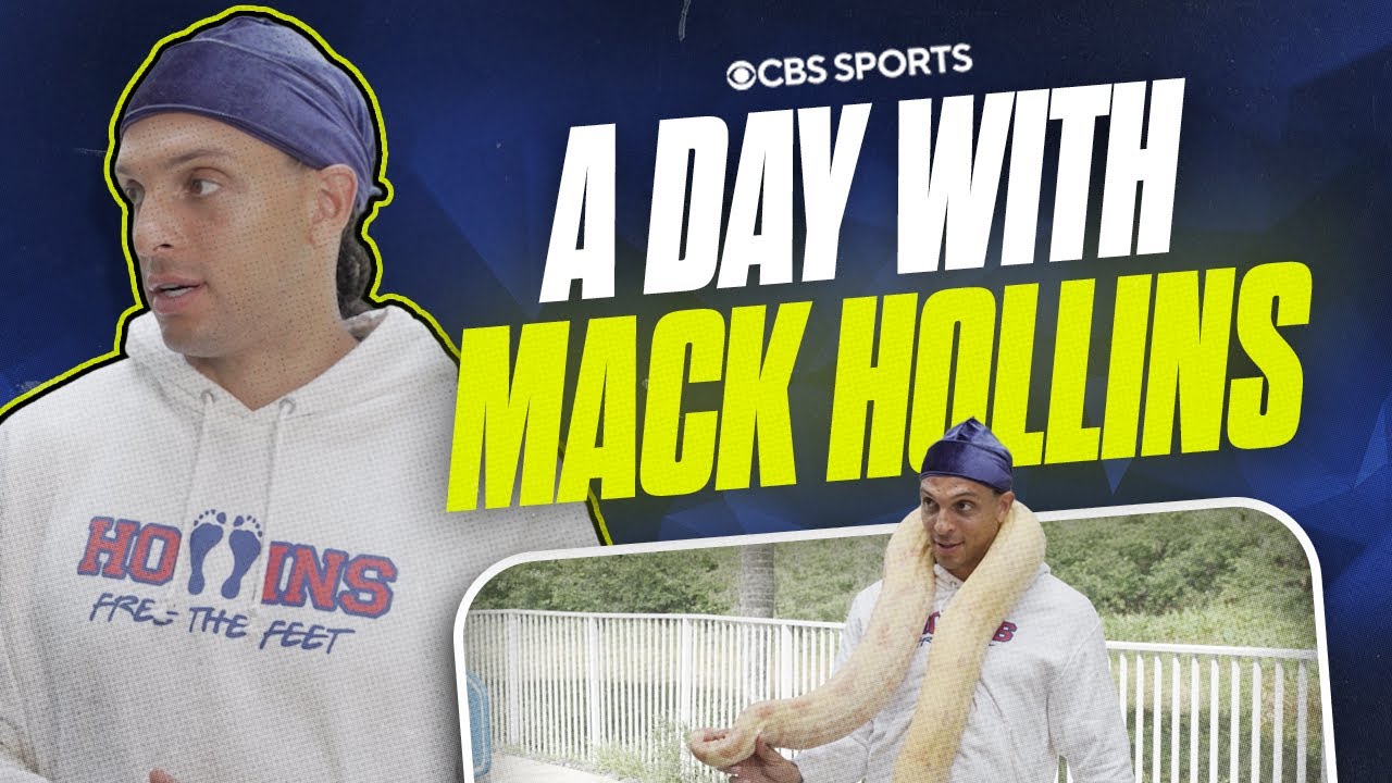 Spending a day with Mack Hollins ... barefoot with snakes 👀