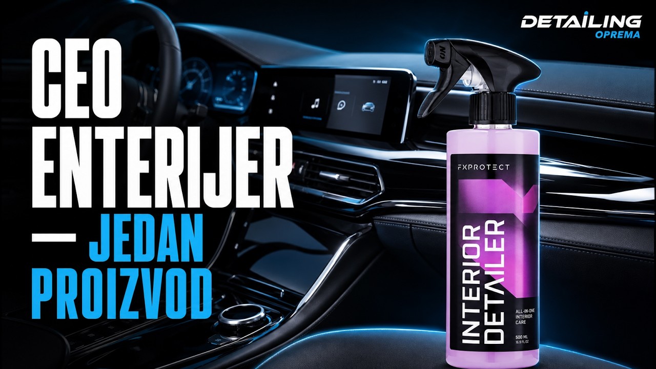 Kako očistiti enterijer samo jednim preparatom? | FX Protect Interior Detailer