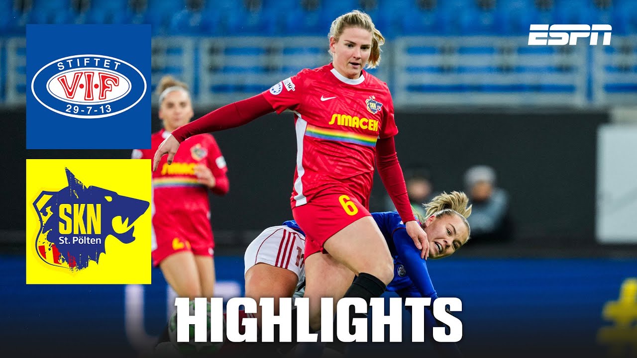 V&aring;lerenga and St. P&ouml;lten share a dramatic point | UEFA Women&rsquo;s Champions League Highlights