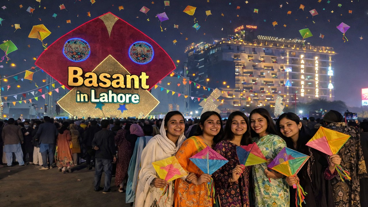Basant Festival Lahore 2026 people enjoying on roads near Liberty Market #basant #shorts #lahore