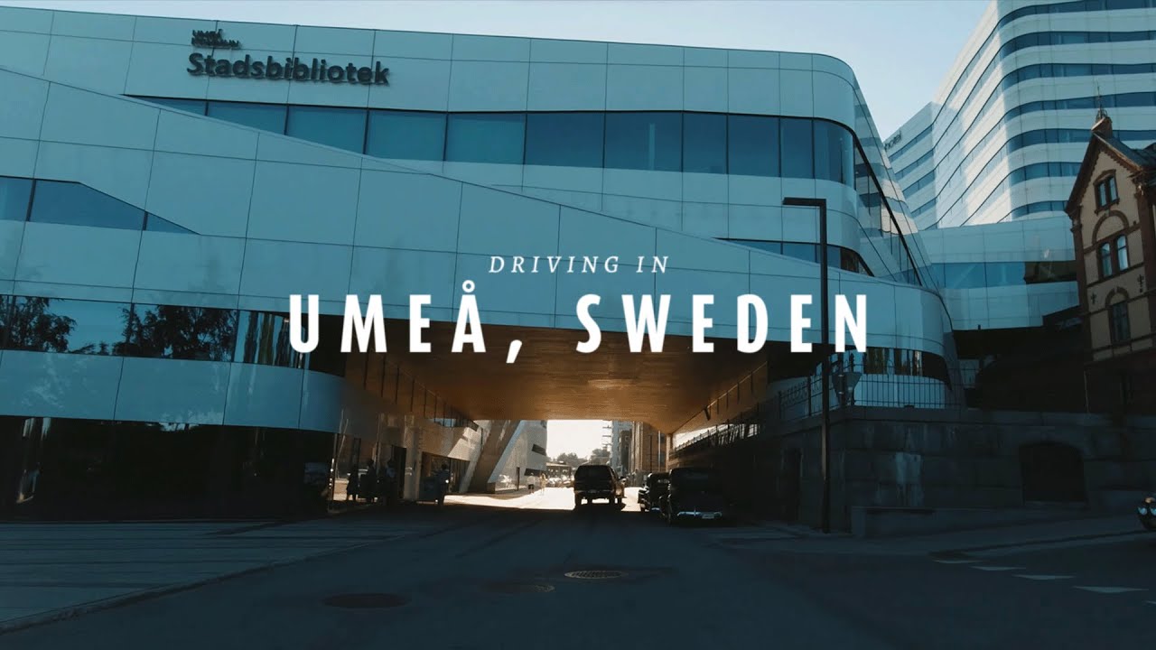 Umeå 4K Drive - Capital of Northern Sweden - Wheels Cruising 2021