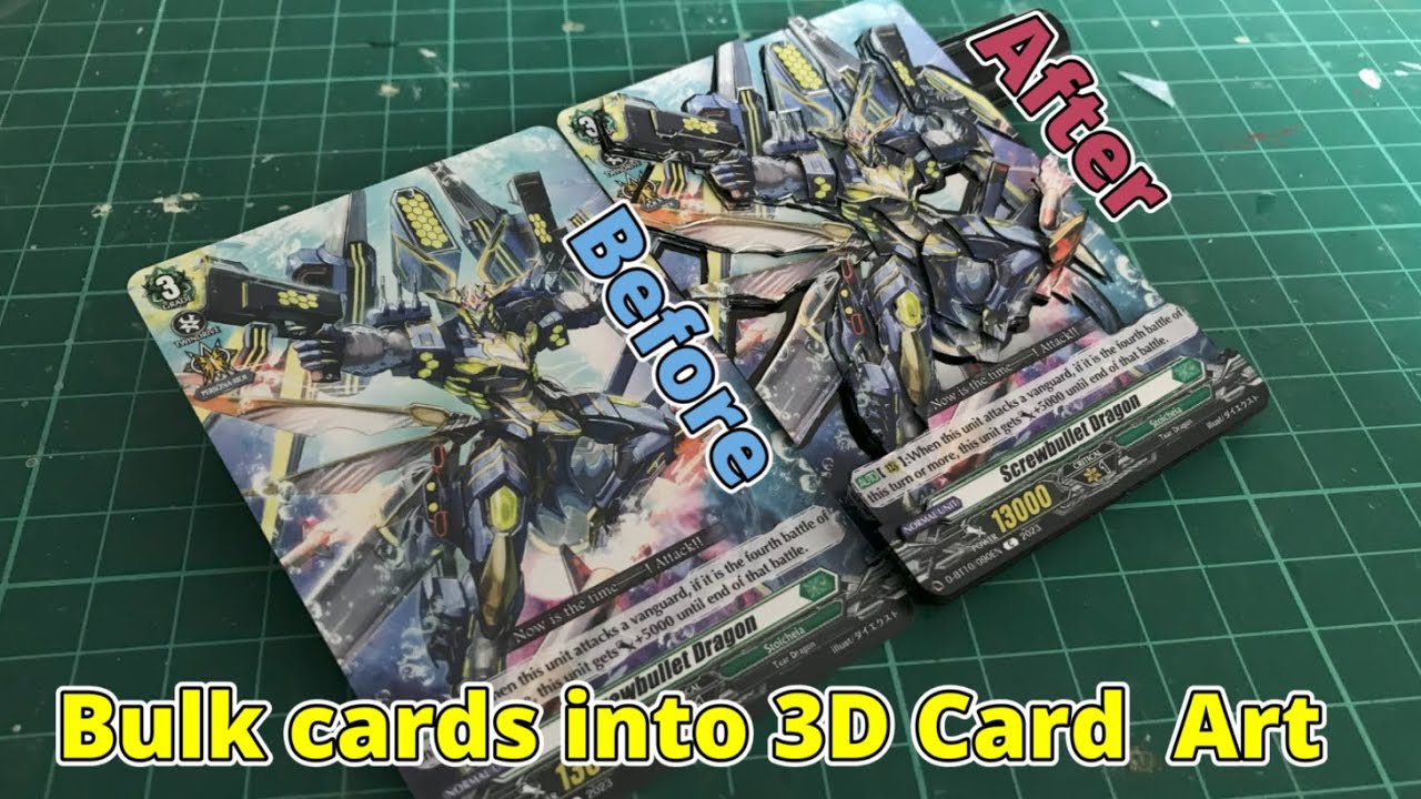 DIY 3D Card ART | Trading card bulk DIY | Cardfight Vanguard