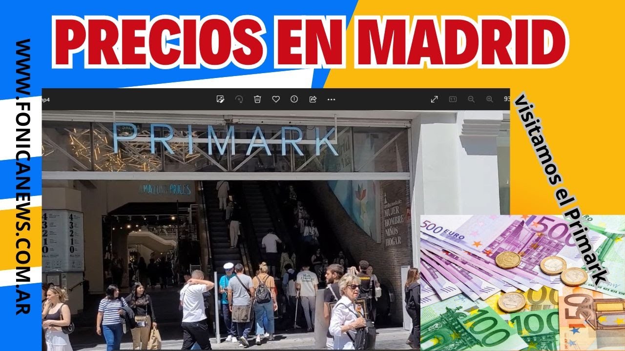 COMPRAR BARATO EN MADRID, un paseo por el Primark ,los mejores autos en la GRAN VIA.