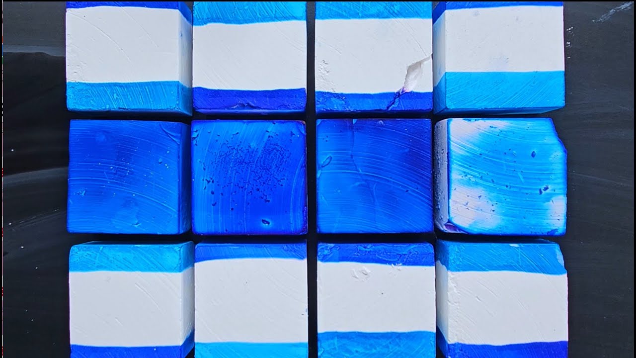 Jenny's Choice VS Gholibn Gym Chalk for #MoodyBlueMondays | Crunchy ASMR