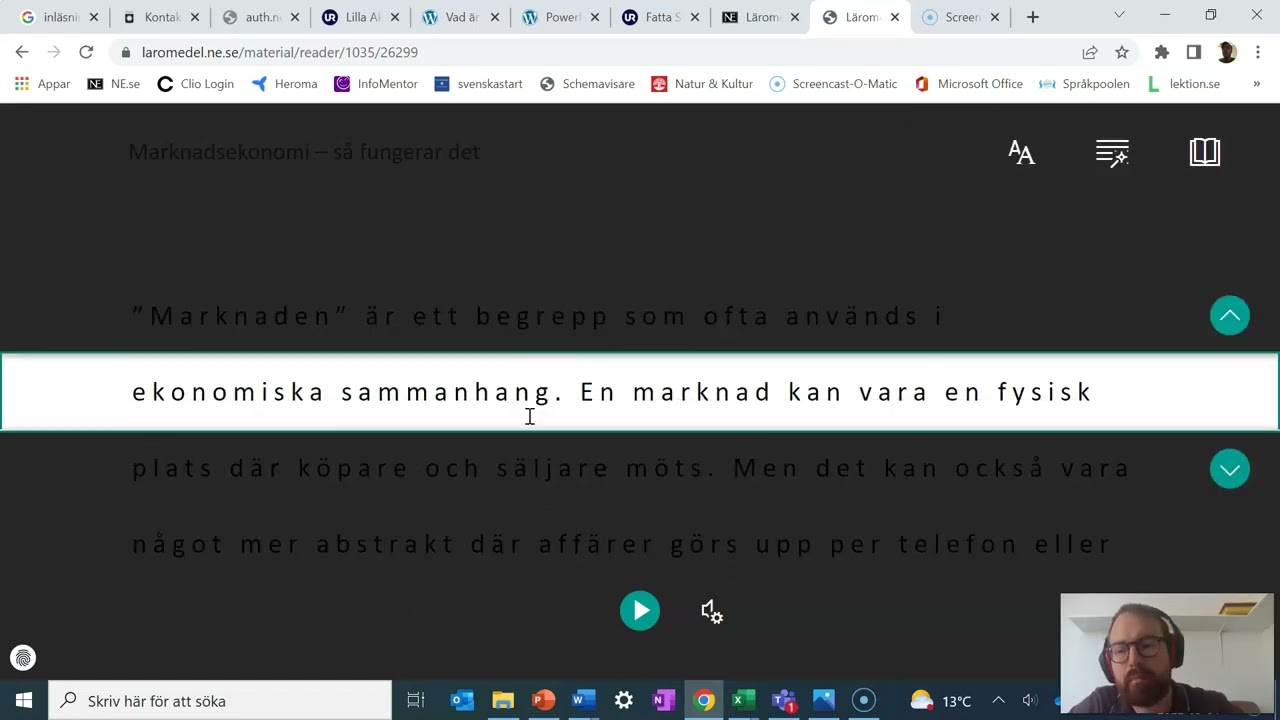 Genomgång av läromedlet NE