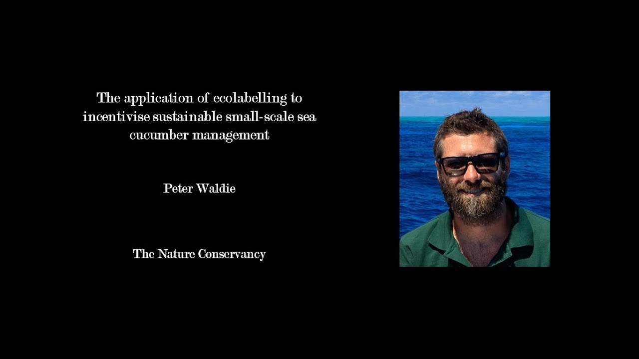 Peter Waldie - Ecolabelling to incentivise sustainable small-scale sea cucumber management