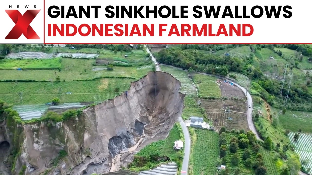 Giant Sinkhole Expands in Indonesia, Swallows Farmland and Endangers Local Livelihoods