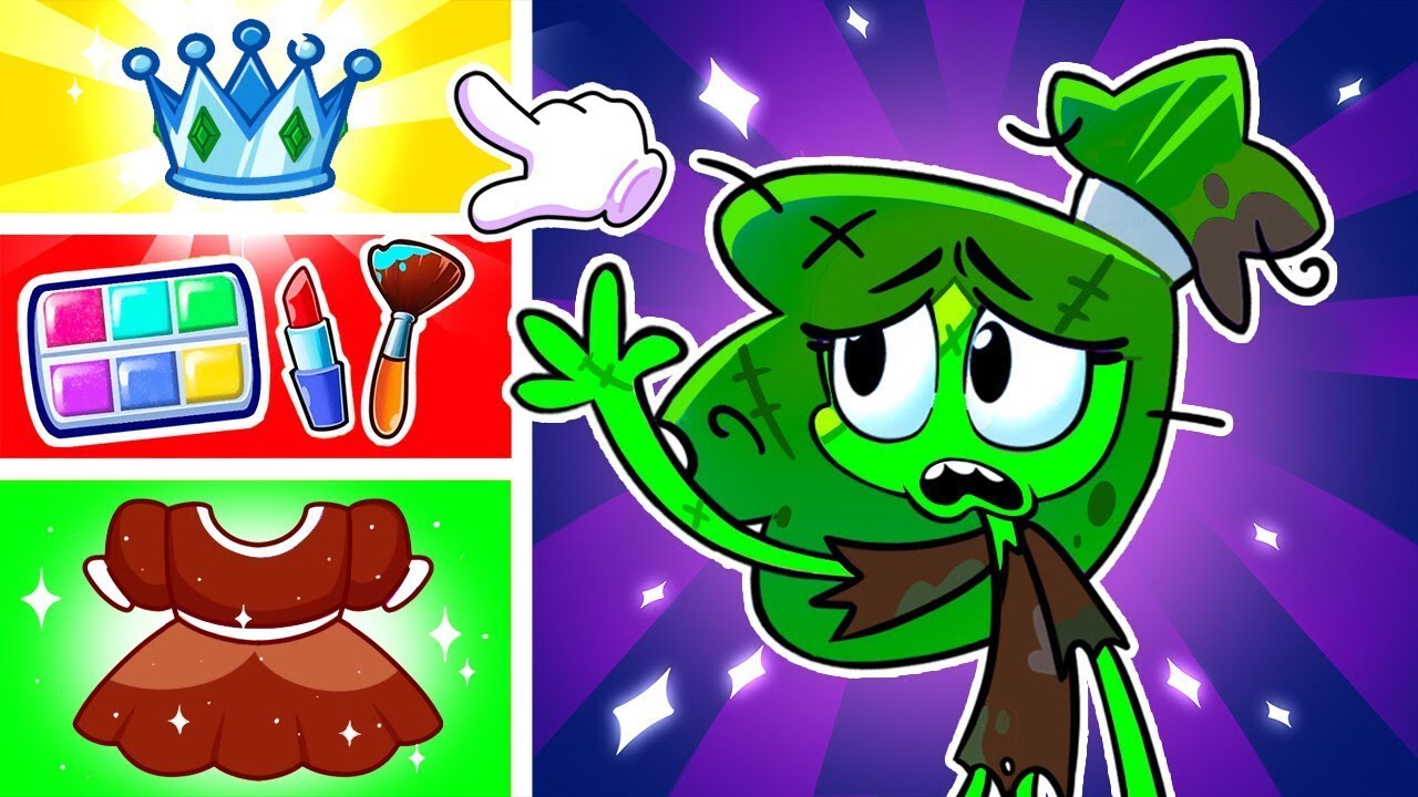 Spooky Makeover Challenge 🧟‍♀️ Zombie Makeup Madness! 💄 Funny Cartoons for Kids
