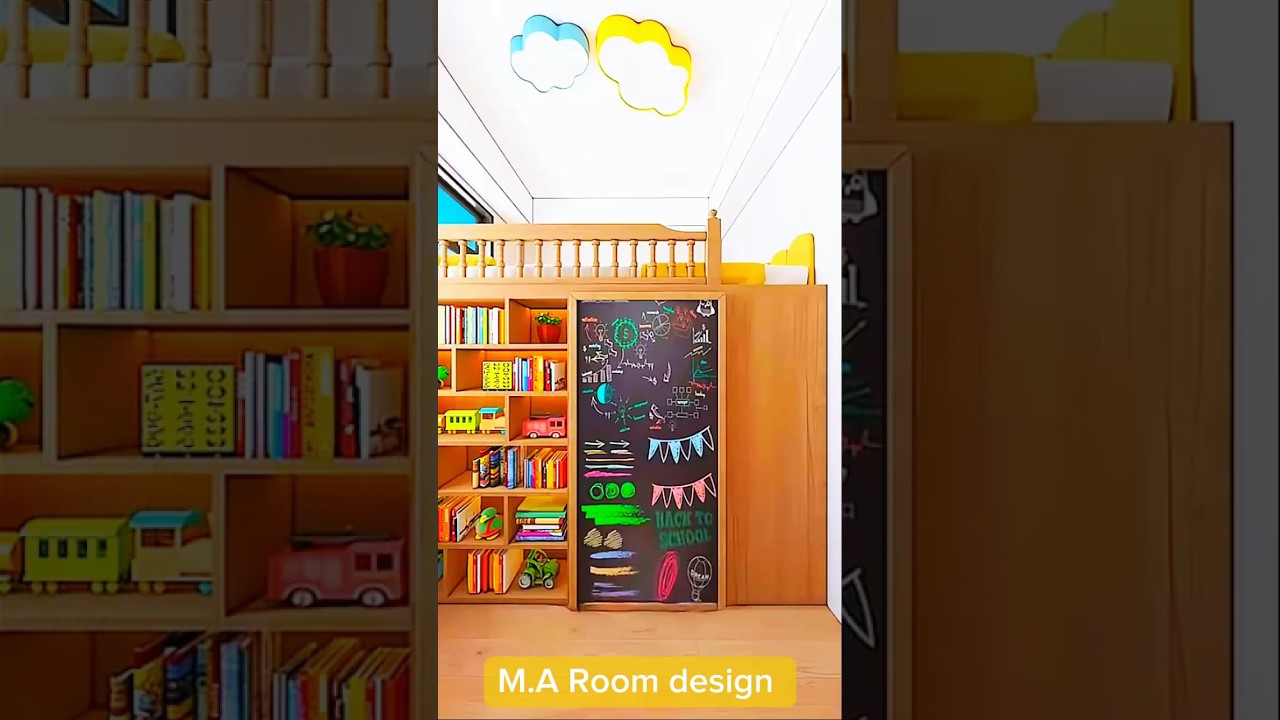 secret base in Bedroom design #animation#shortsvideo