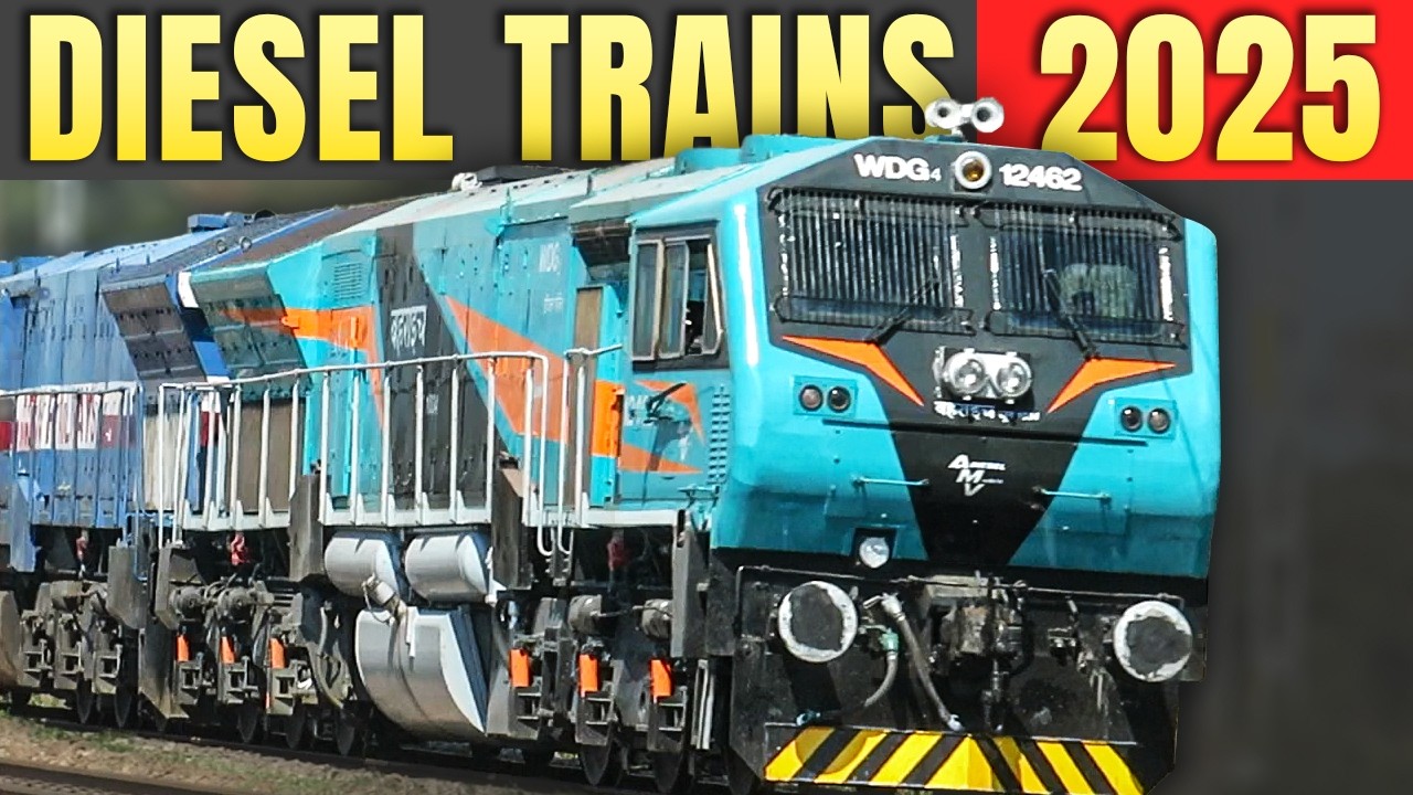 Fast Diesel Trains 2025 | Diesel Trains speeding around | Indian Railways