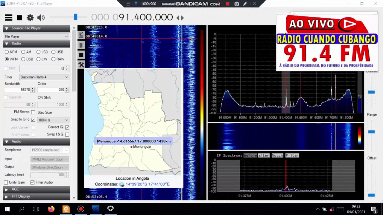 Angola Radio Cuando Cubango via MS 4th Jan 2020 Quadrantids