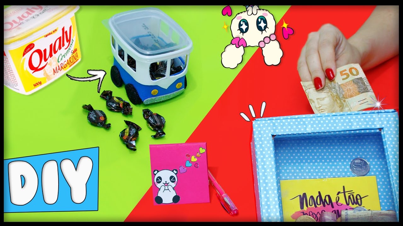 DIYs INCRÍVEIS do LIXO AO LUXO: COFRE DOS SONHOS, MINI KOMBI E +