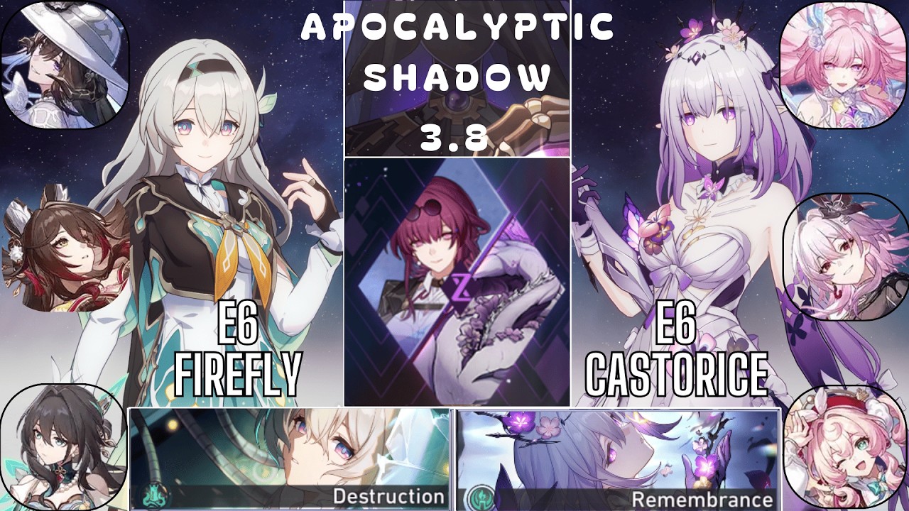 E6 Firefly & E6 Castorice Apocalyptic Shadow Honkai Star Rail