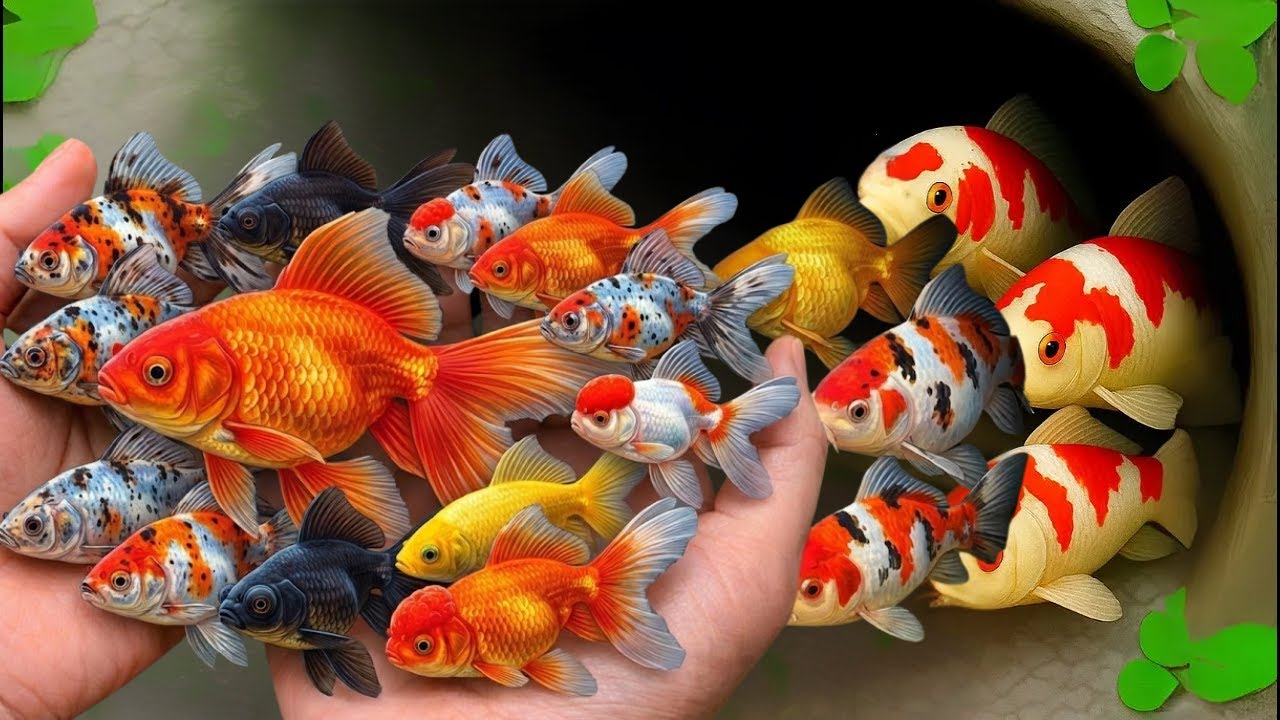Catch Beautiful Freshwater Aquarium Fish in Flooded Fields: crayfish, catfish, gourami, baby turtle