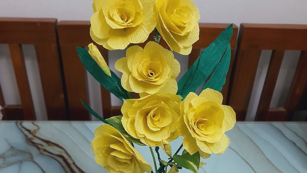 How to make easy Realistic flower 🥰for beginners 