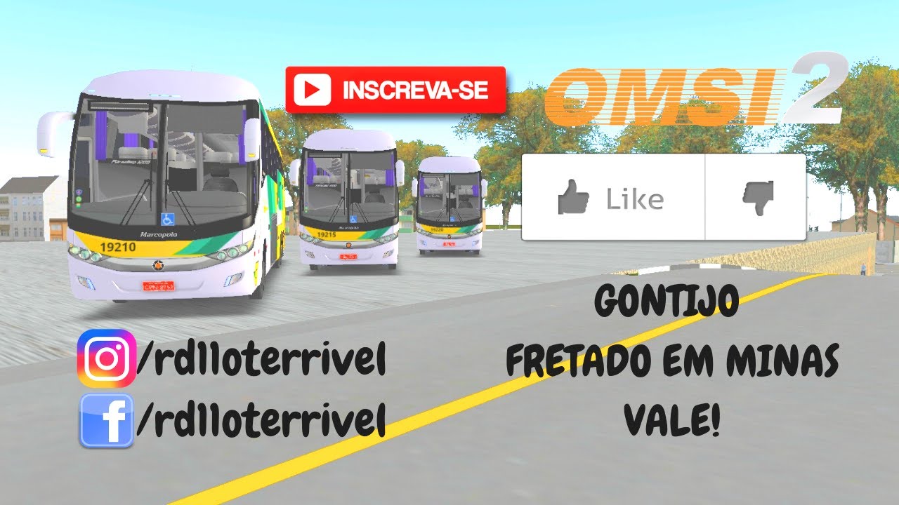 🔴 OMSI 2 - ÔNIBUS DA GONTIJO FRETADO EM MINAS VALE! MARCOPOLO G7 1200 #OMSI2 #OMSI
