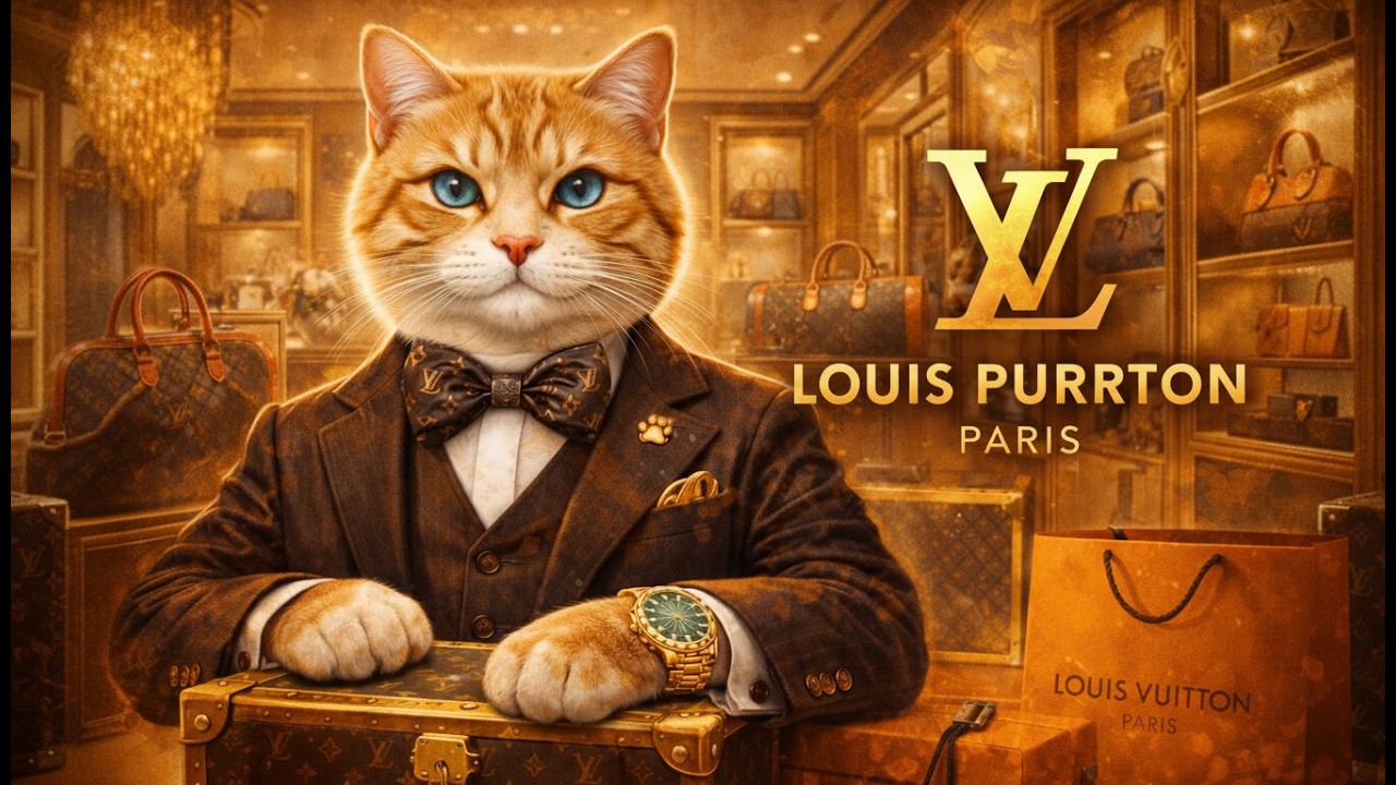 What If Louis Vuitton Existed in a World of Cats?
