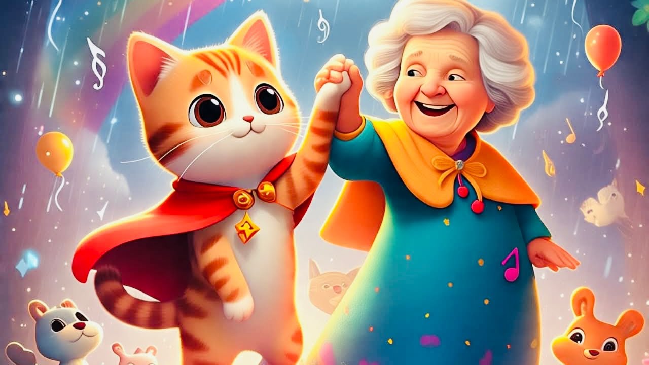 🎵🐱🌈 Brave Kitty Saves Grandma | A Heartwarming Musical Adventure for Kids 🌈🐱🎵