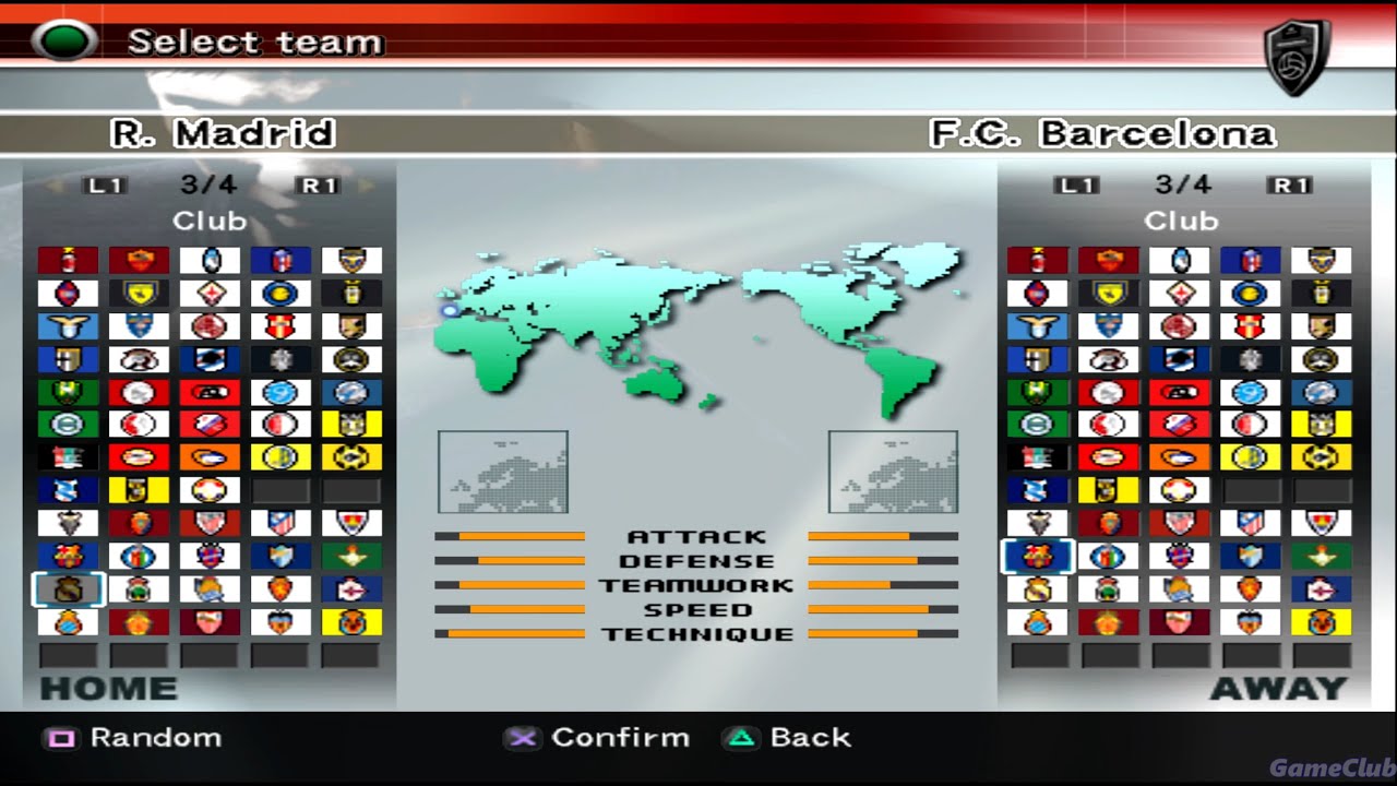 World Soccer Winning Eleven 8 International PS2 - Real Madrid Vs FC  Barcelona - Gameplay - PCSX2