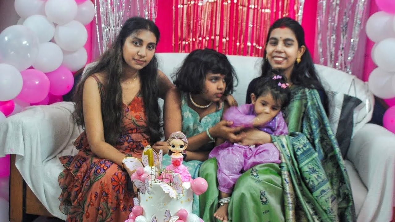 SHRUTI'S 1ST BIRTHDAY CEREMONY 🎂🎈MY CUTIE TURNED ONE 💃💃