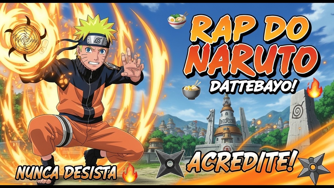 Rap do Naruto | Nunca Desista - Rap Geek 2026